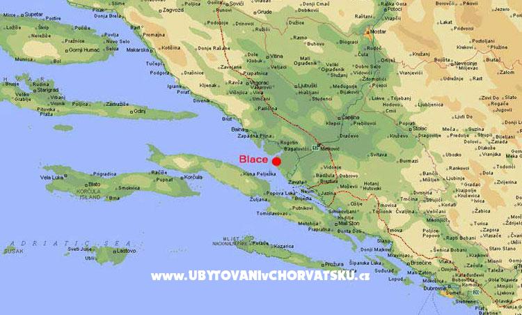 blace mapa House Zamboni | Blace, Croatia BLACE SLIVNO holiday blace mapa