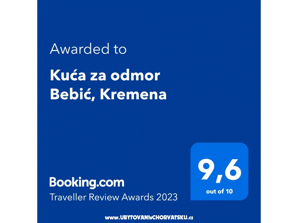 Prázdninový dom Bebić, Kremena - Klek Chorvátsko