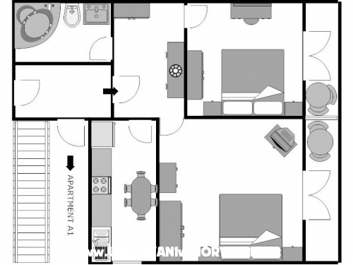 Apartmny Ivo - Makarska Chorvtsko