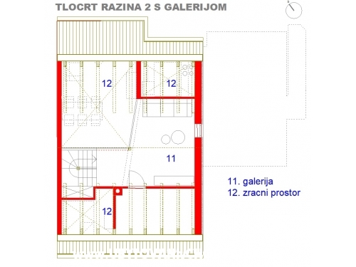 Apartmny Larus **** 90 m2 - ostrov Vir Chorvtsko