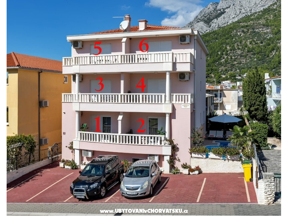 апартаменты Jelena i Bojka - Baška Voda Хорватия