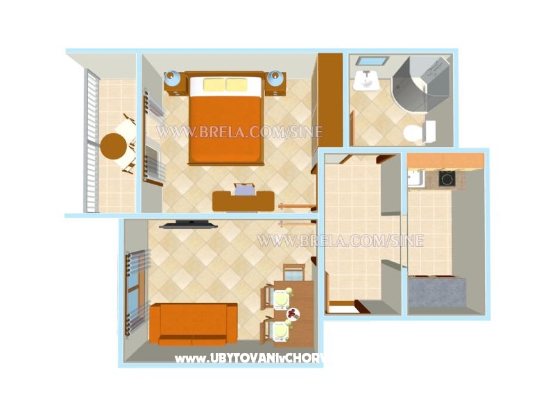 Apartment FiS – Ferienwohnung Brela, Kroatien – Foto 10