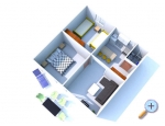 Appartements Jena, Pisak - Brela Kroatien