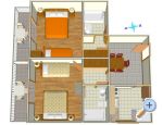 Apartmny Skrabic - Brela Chorvatsko