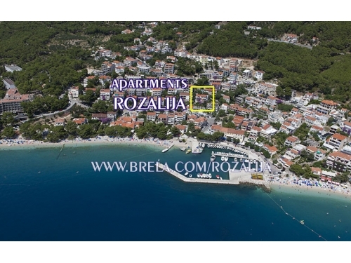 Studio Appartements Rozalija - Brela Croatie