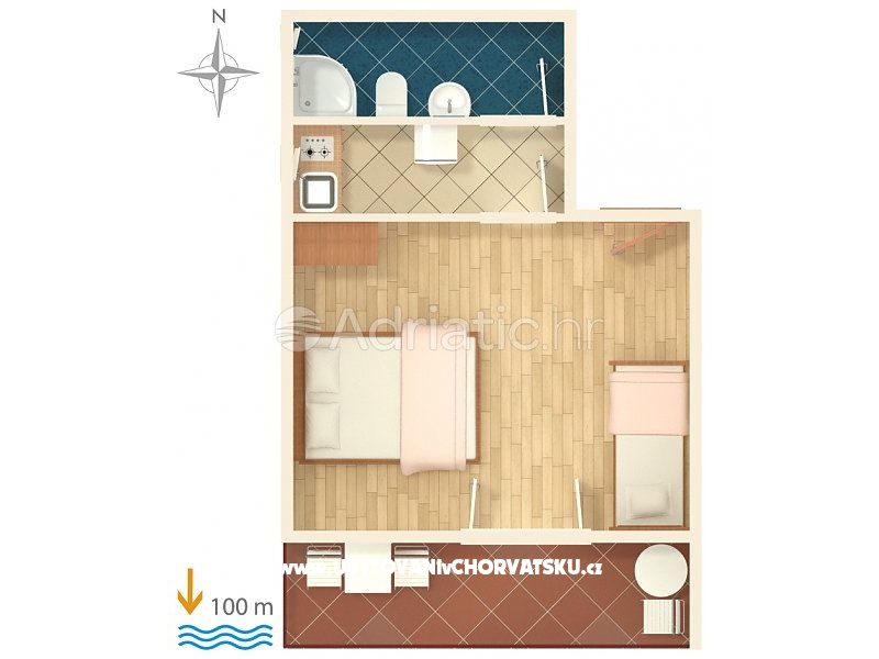 Apartmány Marta – ubytování Gradac – Podaca, Chorvatsko – foto 18