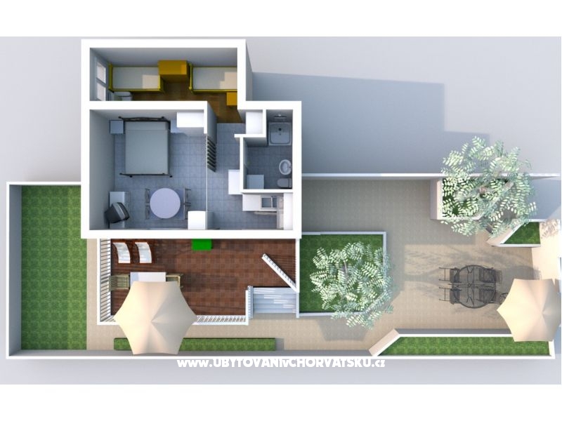 Apartment Oleandar – Ferienwohnung Igrane, Kroatien – Foto 4