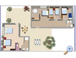 Appartementy RIBICA 1/2/3///6/7 - Igrane Croatie