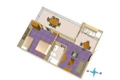 Apartmány Parun Apartmán 1 – 1. A3+2 foto 5