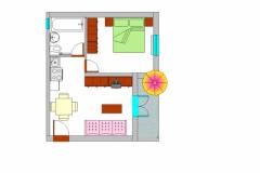 Apartmány Grzalja-Rozic Krk Apartmán 2 – A2 foto 4