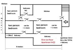 Apartmány Živana Žaborić  Apartmán 2 – 6+2 FIR F. foto 1