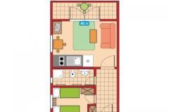 Apartmány Aniva Apartmán 3: (2+2) – A3 foto 2