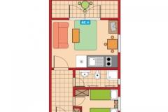 Apartmány Aniva Apartmán 4: (2+2) – A4 foto 2