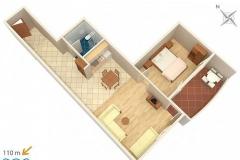 Penzion Katić Apartmán 4: (2+4) – A14 foto 1