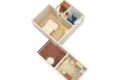 Apartmány Ostrog - Zaostrog Apartmán 4 foto 3