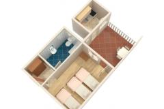 Apartmány Ostrog - Zaostrog Apartmán 3 foto 5