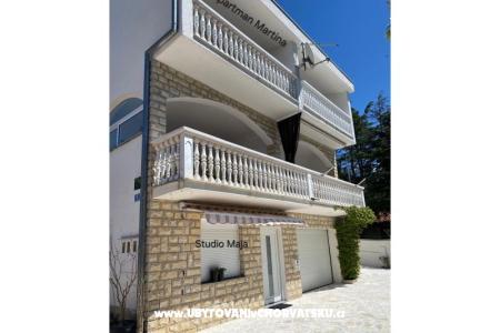 Apartmán Martina, studio Maja Starigrad Paklenica Chorvatsko
