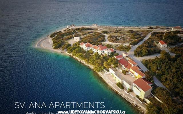 Apartmány Sv. Ana – Ubytování Brač Chorvatsko