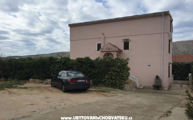 Apartmán G – Ubytování ostrov Pag Chorvatsko
