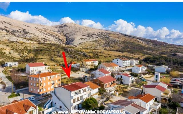Apartmány Filip – Ubytování ostrov Pag Chorvatsko