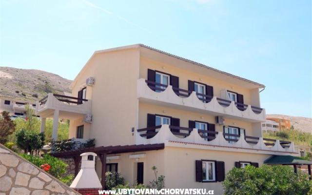Apartmány Valentić – Ubytování ostrov Pag Chorvatsko