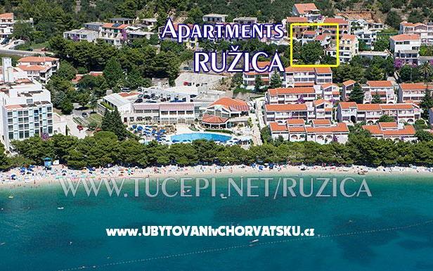 Apartmány Ružica – Ubytování Tučepi Chorvatsko