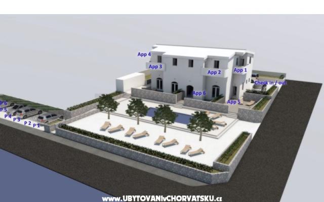 Villa Ivanović – Ubytování ostrov Vir Chorvatsko