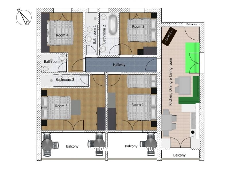 Appartements Ljubica – Ferienwohnung Makarska, Kroatien – Foto 14