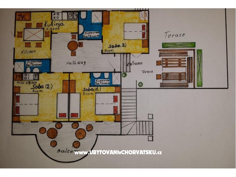 Appartement Veliko Brdo – Ferienwohnung Makarska, Kroatien – Foto 12