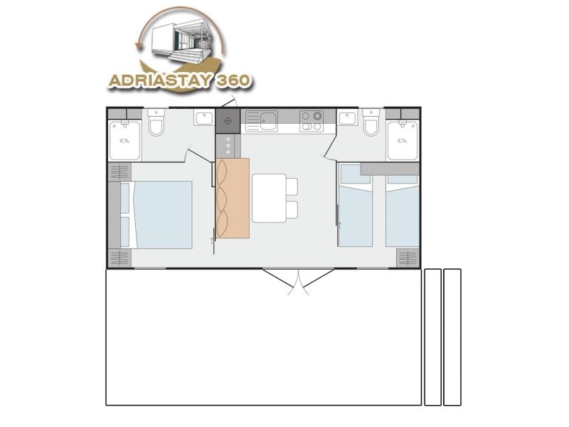 Mobilehome Adriastay 360 – Ferienwohnung Insel Murter, Kroatien – Foto 17