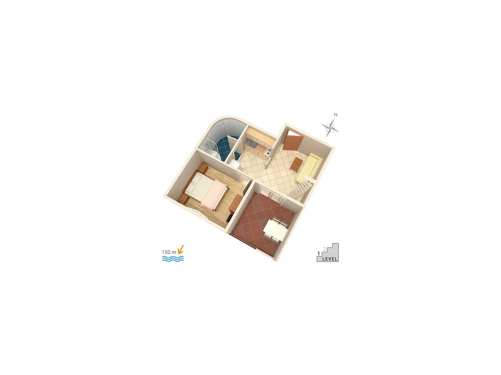 Appartements Rubi - Omi Kroatien