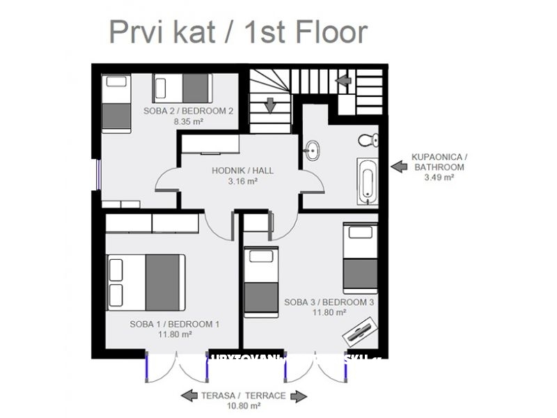 Vila Bistra – Ferienwohnung Omis, Kroatien – Foto 18