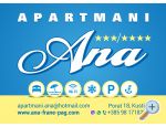 Apartmaji ANA - ostrov Pag Hrvaka