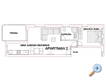 Appartements Mimar - ostrov Pag Kroatien