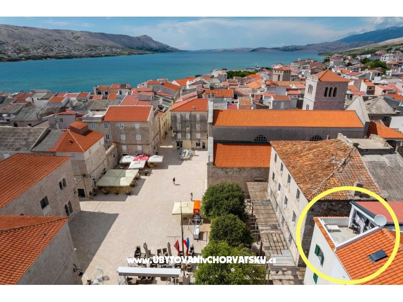 Apartmán Valentino  – ubytování ostrov Pag, Chorvatsko – foto 1