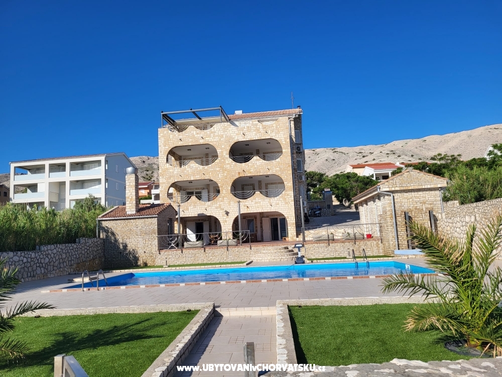 Pool apartments Pag - ostrov Pag Croatie