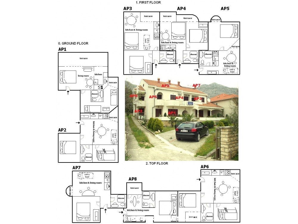 Villa Kristina Appartements - Starigrad Paklenica Croatie