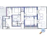 Appartement Olivija - Podgora Croatie