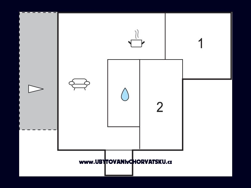 Apartmány Radic – ubytování Rogoznica, Chorvatsko – foto 10