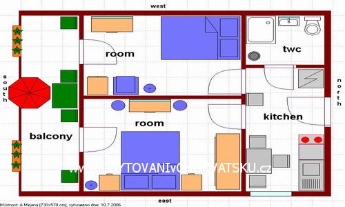 Apartment Mirjana – Ferienwohnung Zivogosce, Kroatien – Foto 7