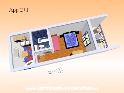 Appartements apat mora - ivogoe Croatie